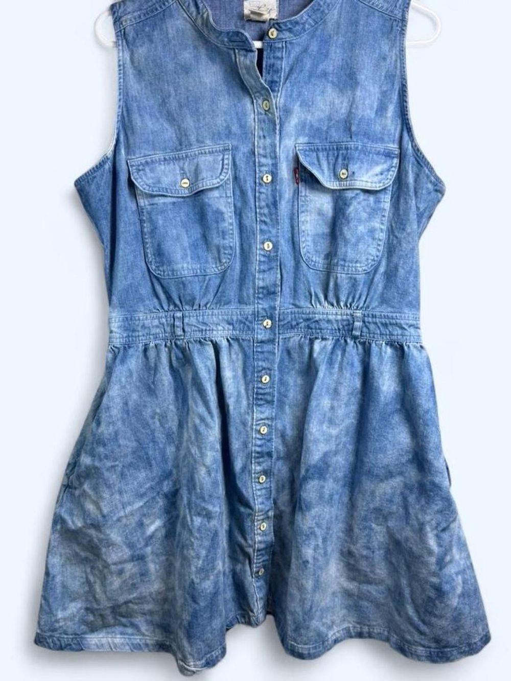 Vintage Levi’s sleeveless chambray denim dress size XL